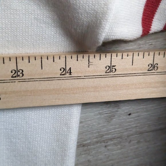 Express*Women's 3/4 Striped Sleeve Boat Neck Straight Hem Pullover Sweater~Large - Picture 8 of 10